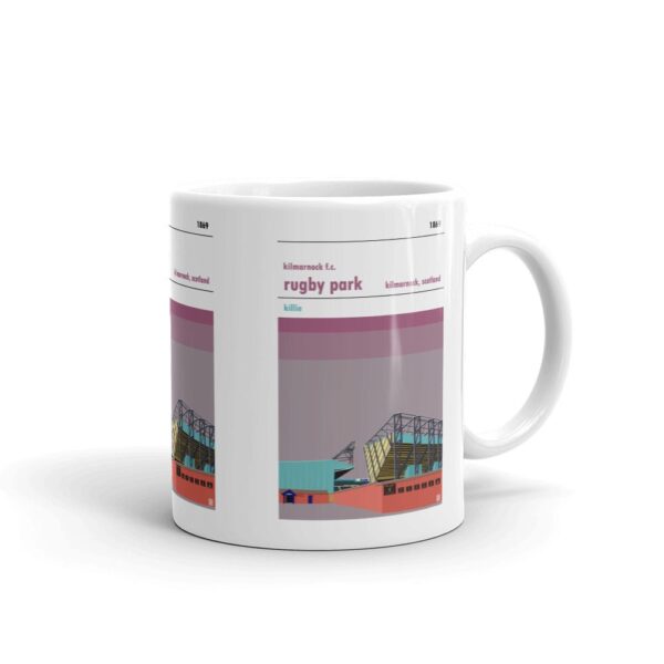 Retro look Rugby Park, Kilmarnock FC, Mug - Image 2