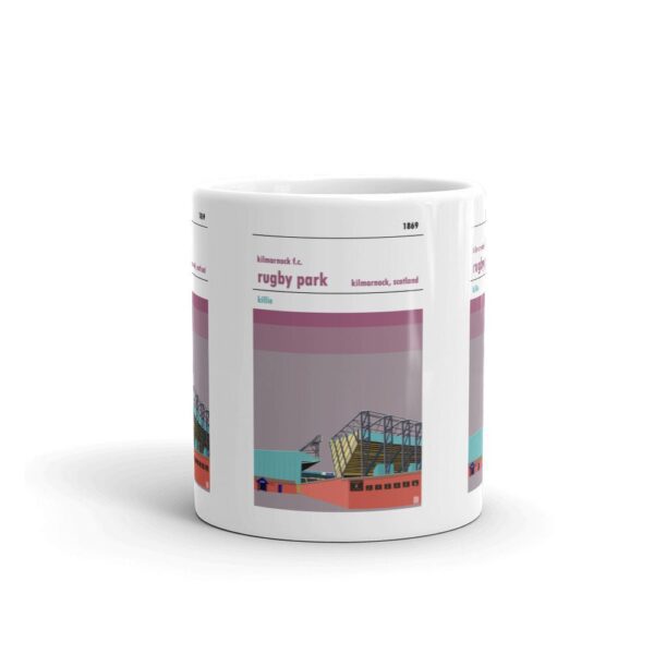 Retro look Rugby Park, Kilmarnock FC, Mug - Image 3