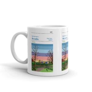 A coffee mug of Sunset over Kingβs Lynn Town FC and The Walks