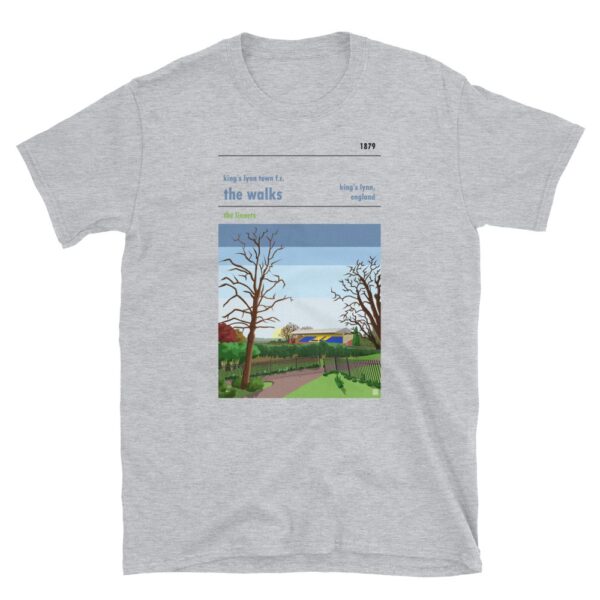 A grey t shirt of sunrise over King’s Lynn Town and The Walks