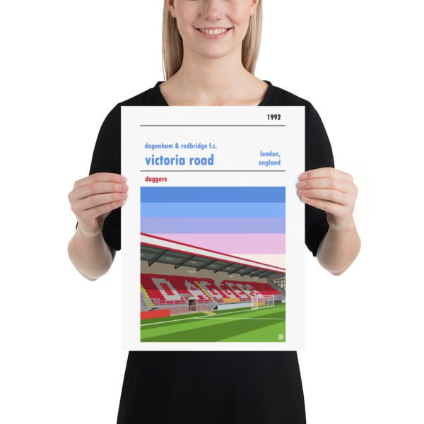 A medium sized Dagenham and Redbridge football art print