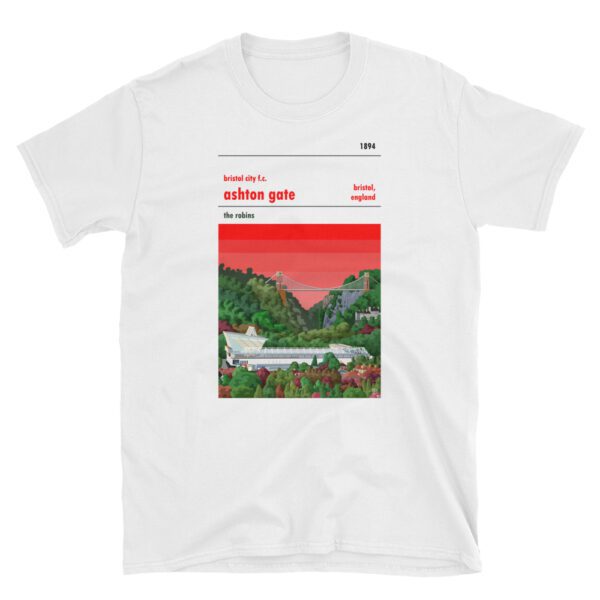 A white t shirt of Ashton Gate and Bristol City