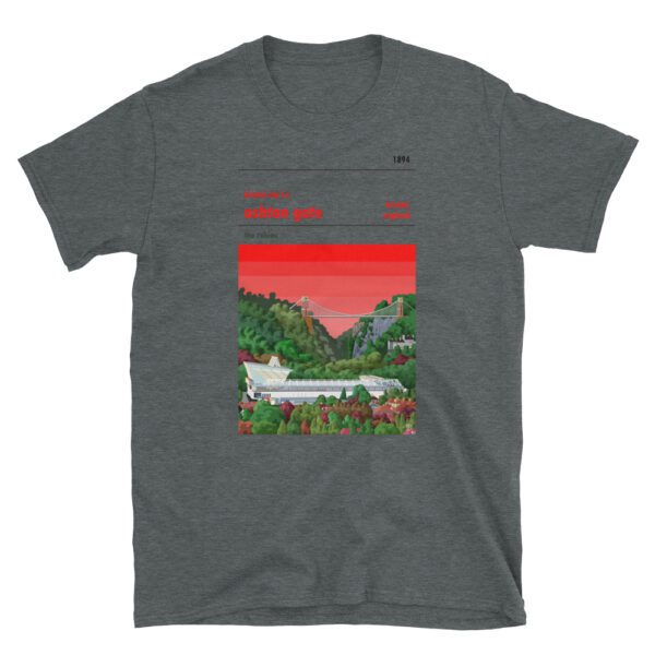 A dark grey t shirt of Ashton Gate, perfect gift for a Bristol City fan