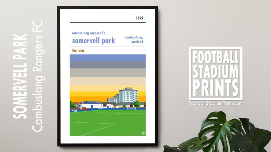 Hanging framed print of Cambuslang Rangers FC