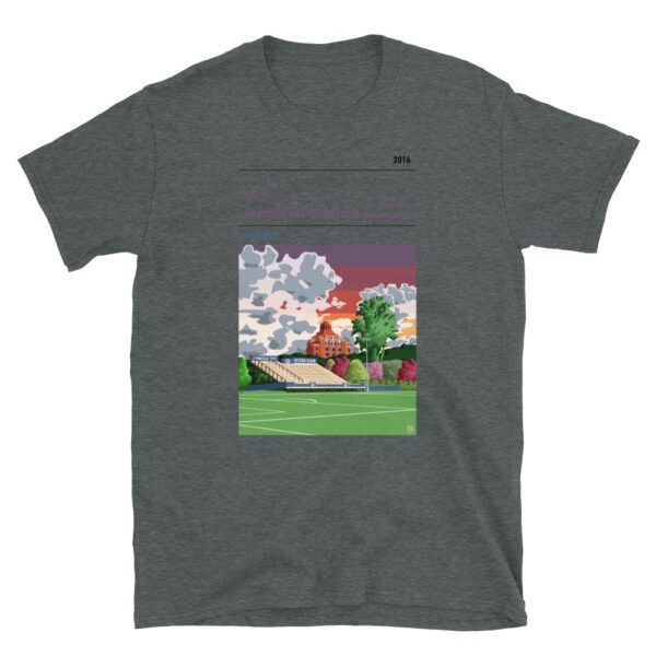 Dark grey Asheville City S.C. and Memorial Stadium t-shirt