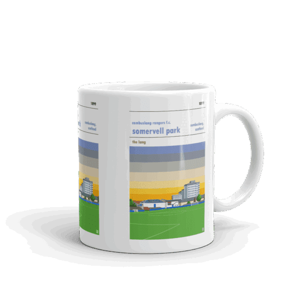 Retro look Somervell Park, Cambuslang Rangers FC, Mug - Image 2