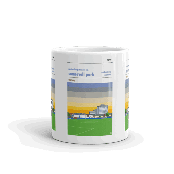 Retro look Somervell Park, Cambuslang Rangers FC, Mug - Image 3