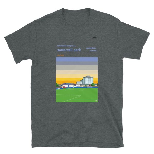 Dark grey Cambuslang Rangers FC and Somervell Park t-shirt