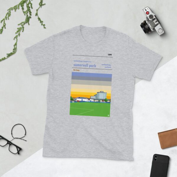 Light grey Cambuslang Rangers FC and Somervell Park t-shirt