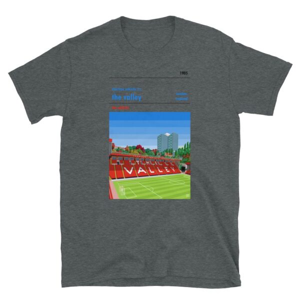 Charlton FC and the Valley T-shirt - Dark grey
