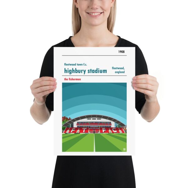 Medium football poster of Fleetwood Town FC and Highbury