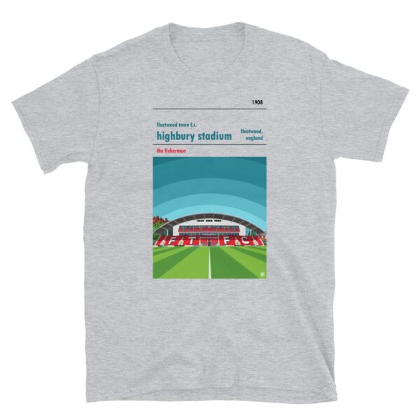 Grey Fleetwood Town FC and Highbury t-shirt