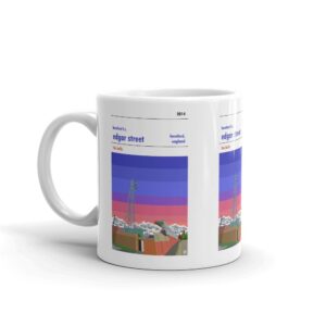 Retro look Edgar Street at dusk, Hereford FC, Mug
