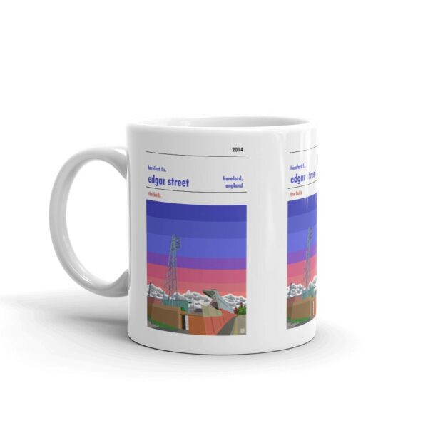 Retro look Edgar Street at dusk, Hereford FC, Mug