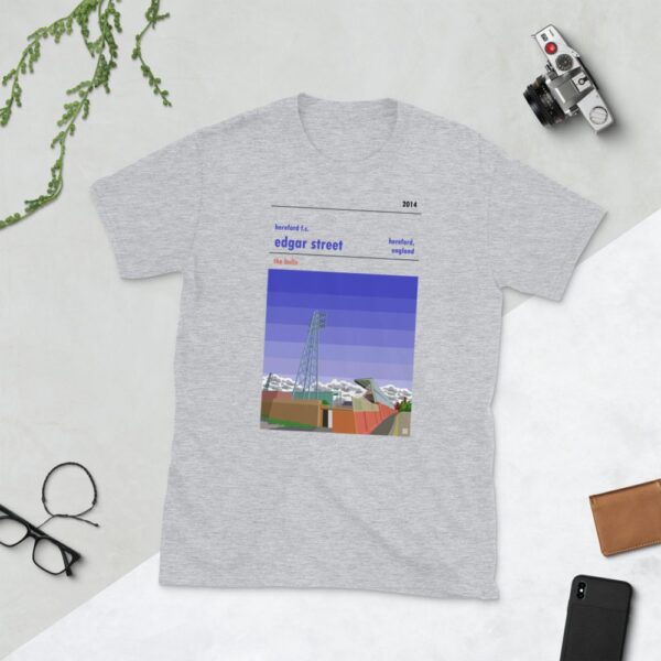 Light grey Hereford FC and Edgar Street t-shirt