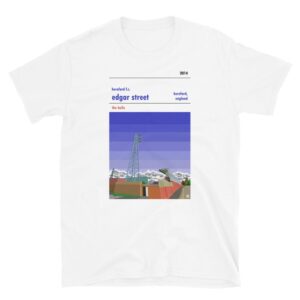 White Hereford FC and Edgar Street t-shirt