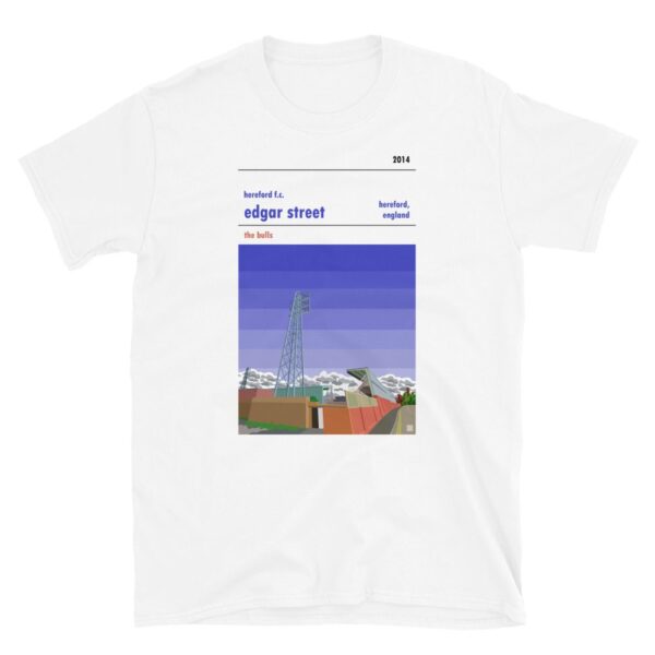 White Hereford FC and Edgar Street t-shirt