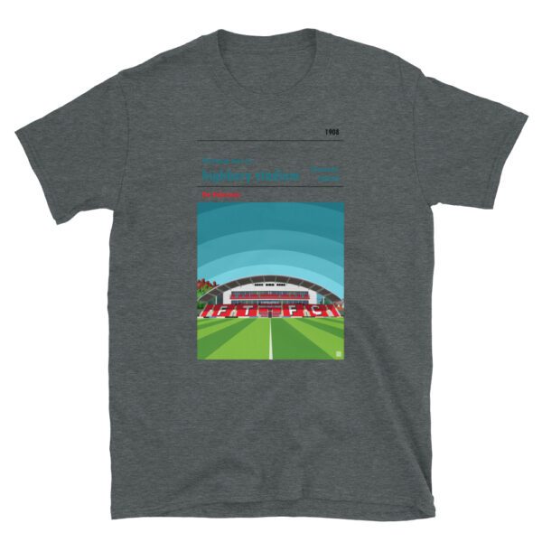 Dark grey Fleetwood Town FC and Highbury t-shirt