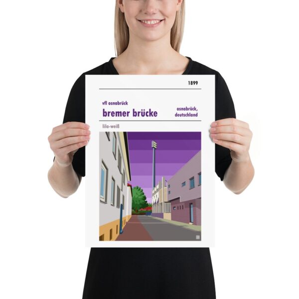 Retro look Bremer Brücke, VfL Osnabrück Print - Image 3