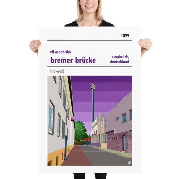 Retro look Bremer Brücke, VfL Osnabrück Print - Image 5