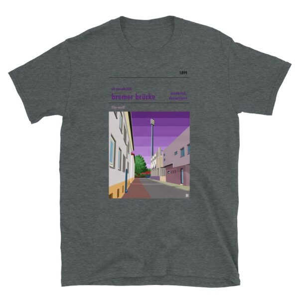 Retro look Bremer Brücke, VfL Osnabrück Short-Sleeve Unisex T-Shirt - Image 3