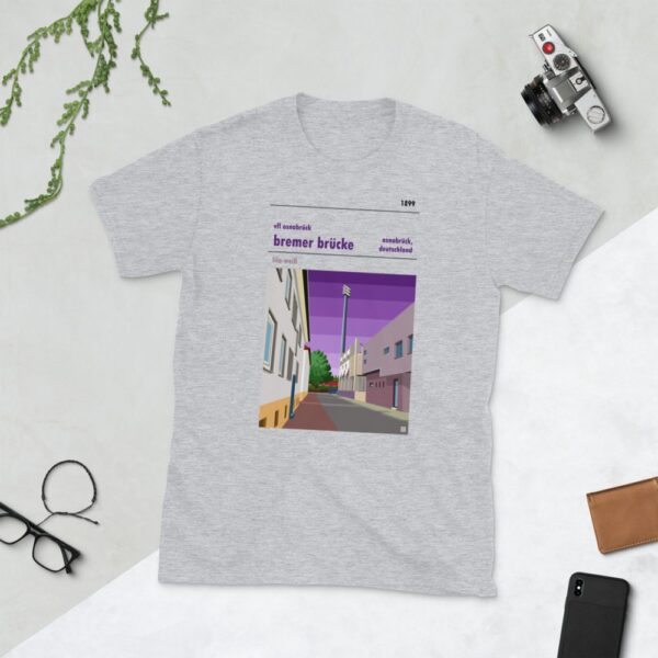 Retro look Bremer Brücke, VfL Osnabrück Short-Sleeve Unisex T-Shirt - Image 2