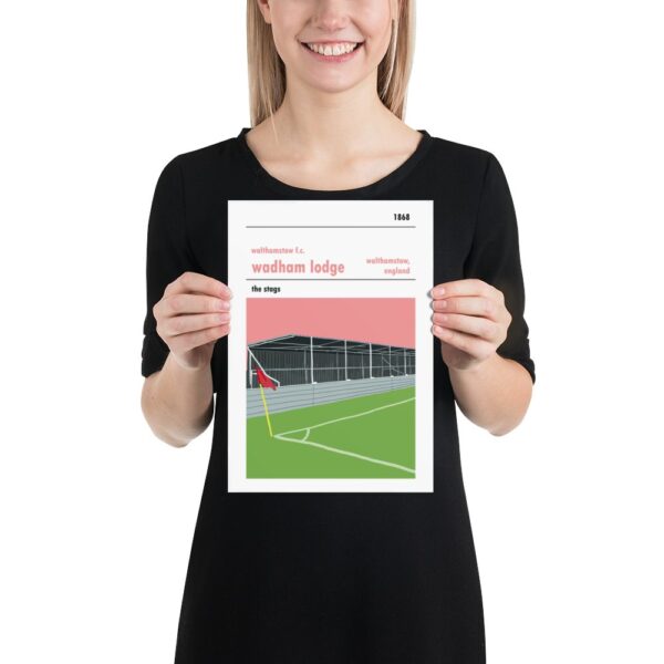 Retro look Wadham Lodge, Walthamstow FC, Print - Image 2