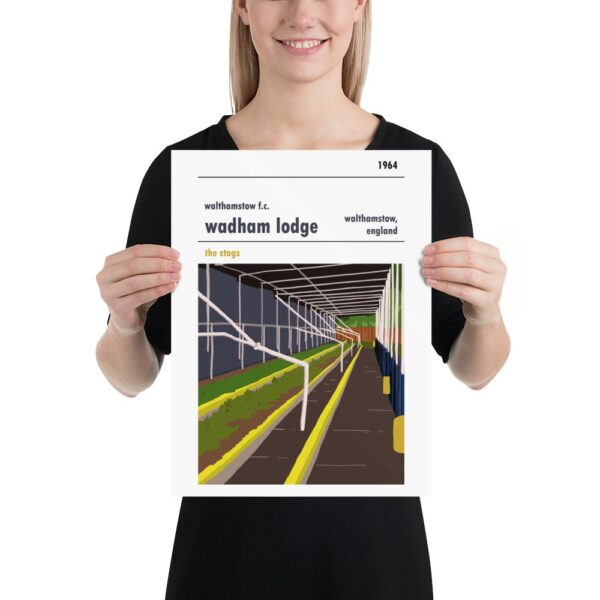 Retro look Wadham Lodge, inside terrace, Walthamstow FC, Print - Image 3