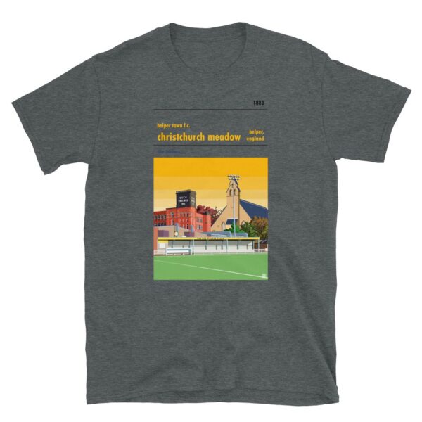 Yellow Sky Belper Town and Christchurch Meadows dark grey t-shirt