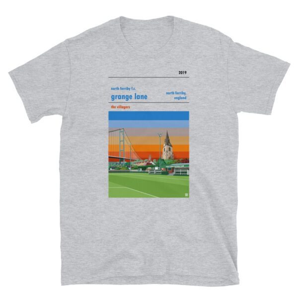 Grey t-shirt of North Ferriby FC and Grange Lane