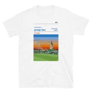 White t-shirt of North Ferriby FC and Grange Lane