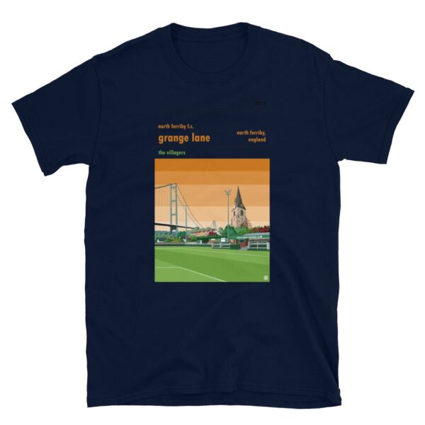 Navy North Ferriby FC and Grange Lane t-shirt