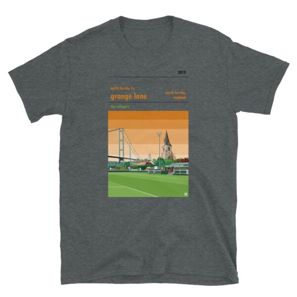 Dark grey North Ferriby FC and Grange Lane t-shirt