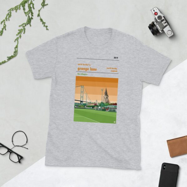 Light grey North Ferriby FC and Grange Lane t-shirt