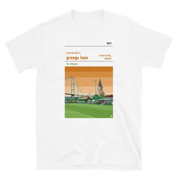 White North Ferriby FC and Grange Lane t-shirt