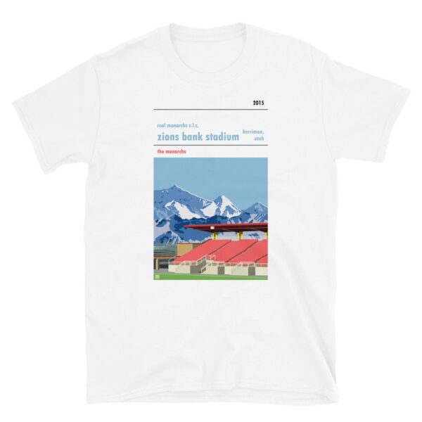 Retro look Zions Bank Stadium, Real Monarchs SLC Short-Sleeve Unisex T-Shirt