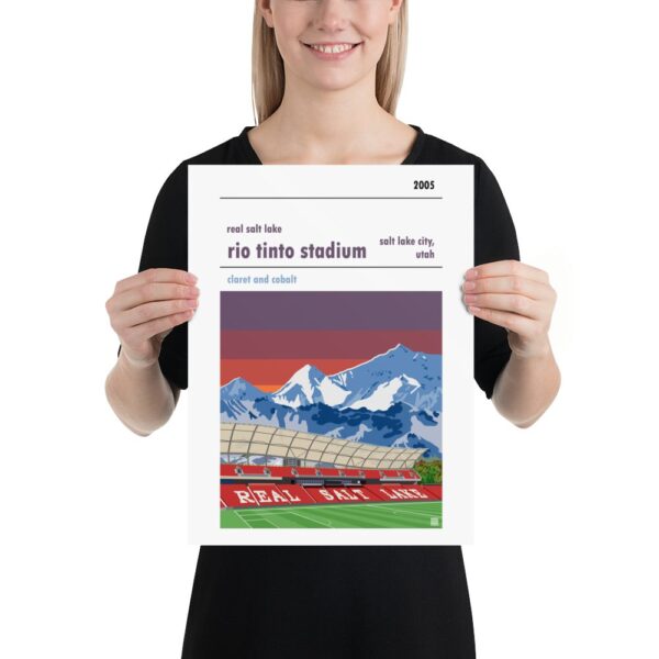 Medium football poster of Real Salt Lake and Rio Tinto Stadium