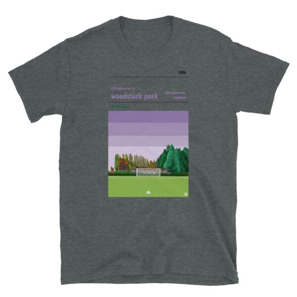 Dark grey Sittingbourne FC and Woodstock Park t-shirt