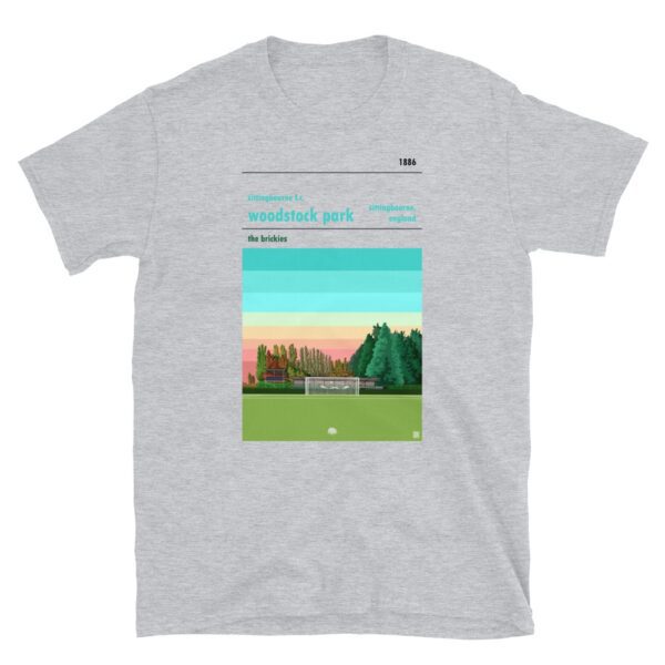 Grey t-shirt of Sittingbourne FC and Woodstock Park