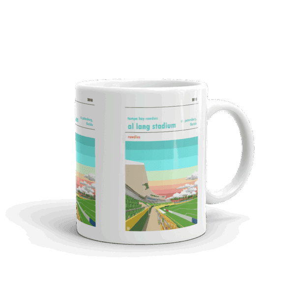 Retro look Al Lang Stadium, Tampa Bay Rowdies Mug - Image 2
