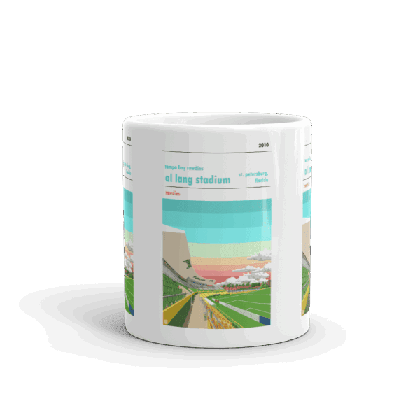 Retro look Al Lang Stadium, Tampa Bay Rowdies Mug - Image 3