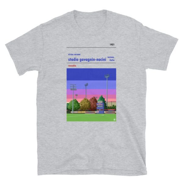 Grey t-shirt of Virtus Verona and Stadio Gavagnin Nocini
