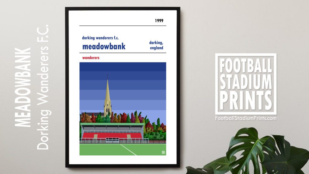 Hanging framed print of Dorking Wanderers FC