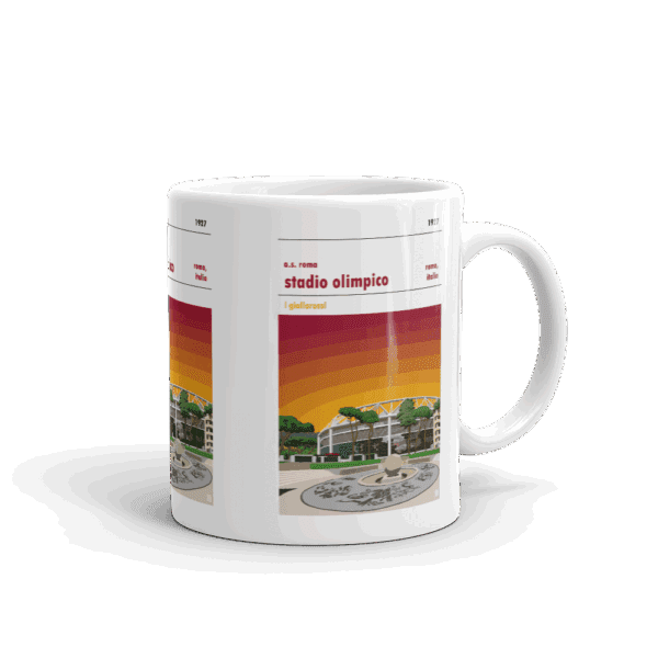 Retro look Stadio Olimpico, AS Roma Mug - Image 2
