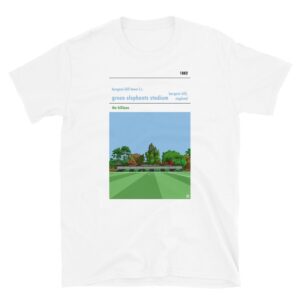 White t-shirt of Burgess Hill Town FC and Elephants Stadium