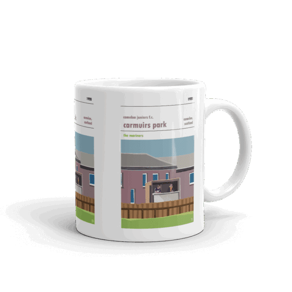 Retro look Carmuirs Park, Camelon Juniors, Home Made Stand, Mug - Image 2