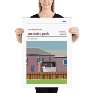 Large Camelon Juniors homemade stand football poster
