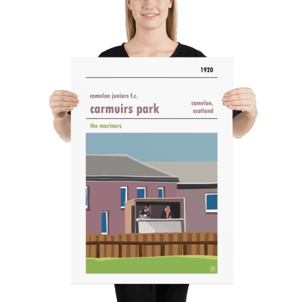 Large Camelon Juniors homemade stand football poster