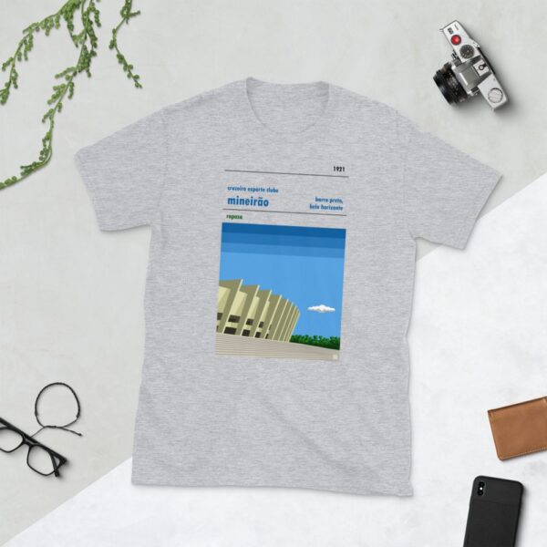 Light grey t-shirt of Cruzeiro and Estadio Mineirao