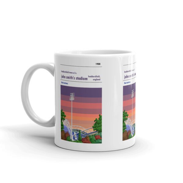 John Smith’s Stadium and Huddersfield Town AFC, Sunset football Mug